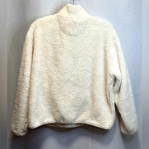 OFFLINE by Aerie Sherpa Quarter Zip Pullover Cream Large - Picture 5 of 9
